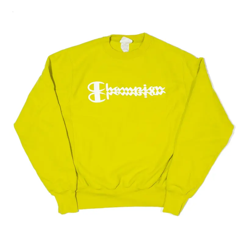 CHAMPION Reverse Weave Neon Sweatshirt Green Mens S
