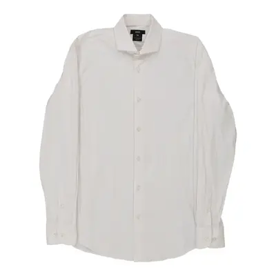 Hugo Boss Slim Fit Shirt - Medium White Cotton