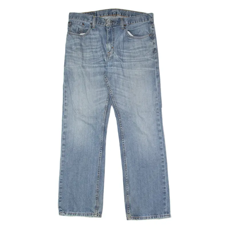 LEVI'S Mens Jeans Blue Regular Straight Stone Wash W33 L32