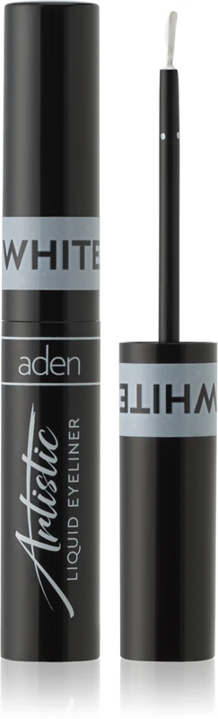 Aden Cosmetics Artistic Liquid Eyeliner Color 02 White 3.5 ml
