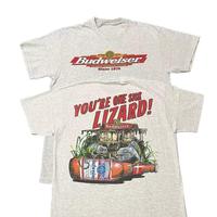 Vintage Budweiser T-Shirt, 1990s Lizard Chameleon Frogs Design, Unisex Tee for Men and Women, Casual Graphic Top for Daily We...
