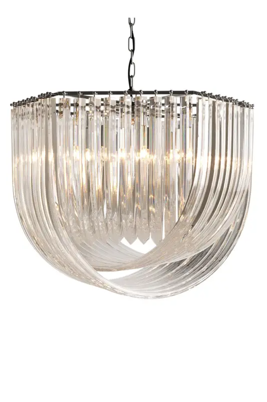 Lucite Loop Chandelier | Eichholtz Hyeres