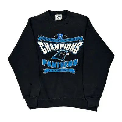 Made In Usa Carolina Panthers Lee Nfl Sweatshirt - No Size Black Cotton