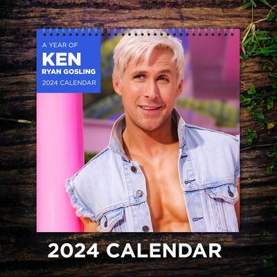 Ken Calendar 2024 | Celeb Calendar | Ken - Ryan Gosling 2024 Celebrity Wall Calendar