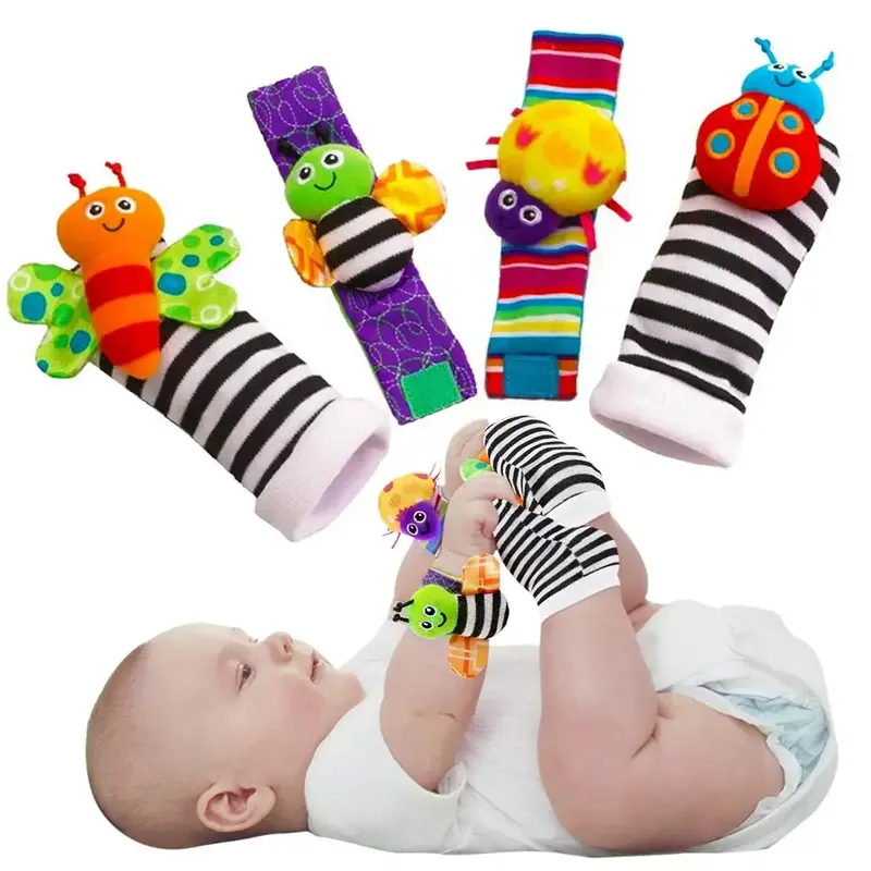 Halloween Fall Gift  Baby Infant Rattle Socks Toys 3-6 to 12 Months Girl Boy Learning Toy