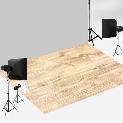 Aperturee Village Burlywood Wood Texture Photo Floor Backdrop | Fabric Floor For Photography | Floor Photography Background |...