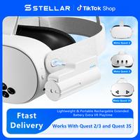 @STELLAR Battery Pack for Meta Quest 3S/3 and Oculus 2, Fast 18W 5000mAh Head Strap Battery Charger for Quest 3S/3/2 Accessor...