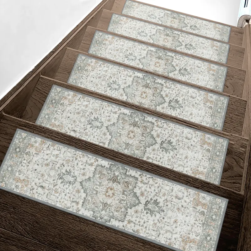 【FallDealsForYou】Carpet Stair Treads Non Slip ,8 X 30 Edging Stair Runner for Wooden Steps Indoor, Resistant Stair Ru...