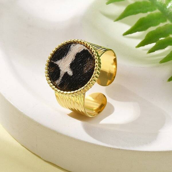 304 Stainless Steel Open Cuff Rings for Women