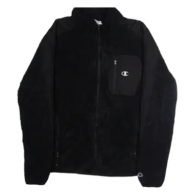 CHAMPION Mens Fleece Jacket Black 2XL