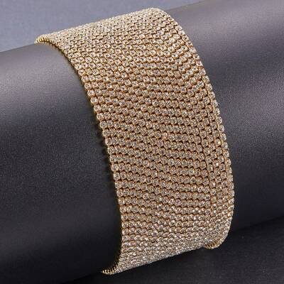 Brass Rhinestone Strass Chains