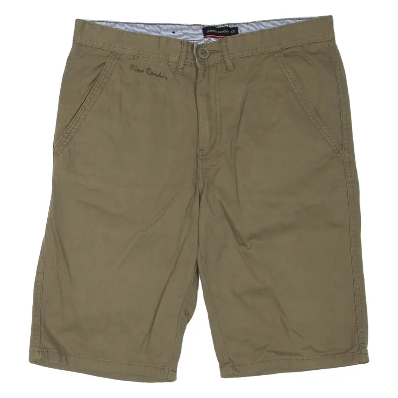PIERRE CARDIN Mens Chino Shorts Green XS W30