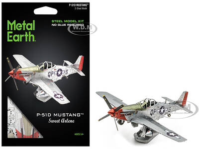 Model Kit North American P-51D Mustang Fighter Aircraft \