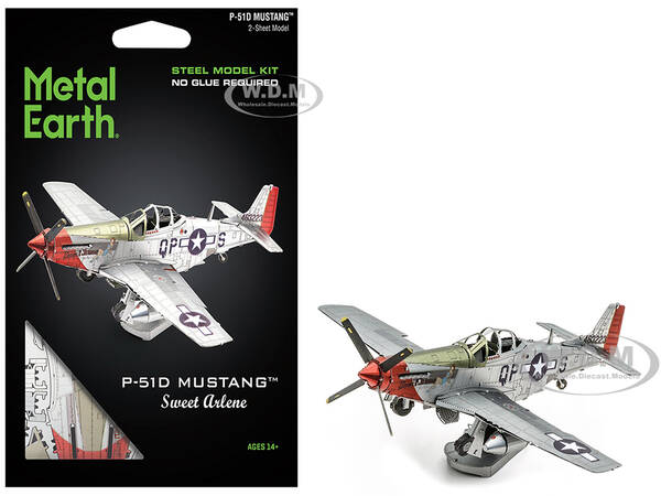 Model Kit North American P-51D Mustang Fighter Aircraft \