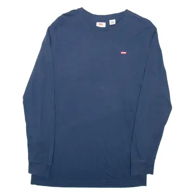 LEVI'S Mens T-Shirt Blue Long Sleeve M