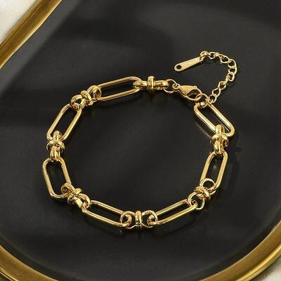 304 Stainless Steel Oval Link Chain Bracelets for Women