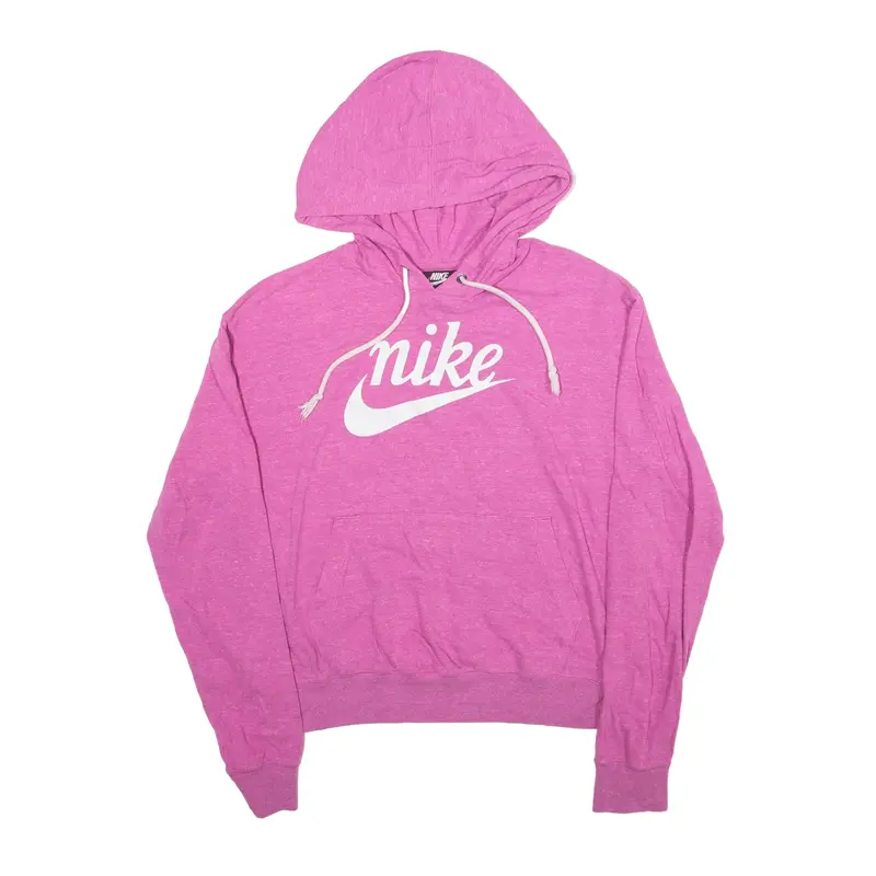 NIKE Hoodie Pink Pullover Womens S