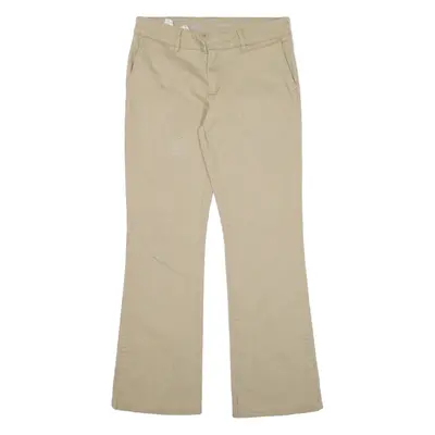 DICKIES Workwear Womens Trousers Beige Slim Bootcut W28 L27