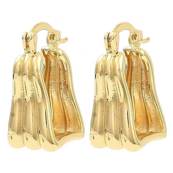 Rack Plating Brass Hoop Earrings