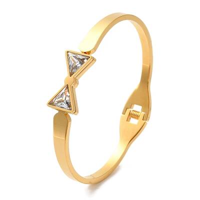 Bowknot Cubic Zirconia Bangles