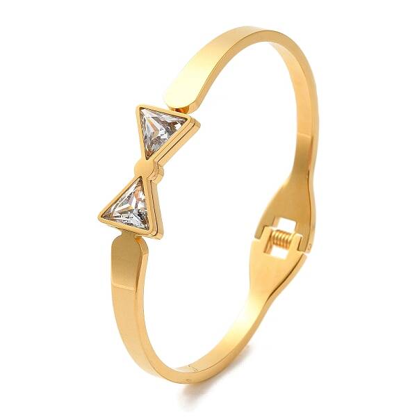 Bowknot Cubic Zirconia Bangles