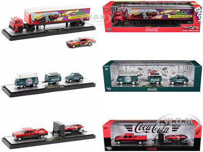 Auto Haulers Coca-Cola Set of 3 pieces Release 32 Limited Edition to 7250 pieces Worldwide 1/64 Diecast Models by M2 Machines