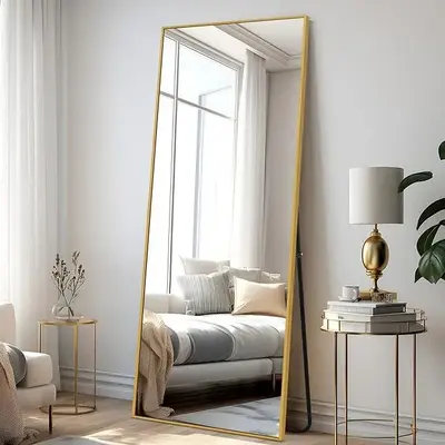 [Limited Time Sale] Full-Length Mirror, Gold Rectagle 21\