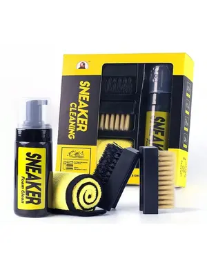 Shoe Care Kit, Including Cleaning Mousse, Brush & Cloth, Shoe Cleaning Kit for Sneaker, Boot, Canvas, Pu, Fabric Footwear, Gi...