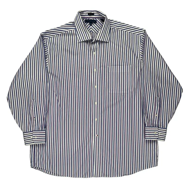 Tommy Hilfiger Collared Shirt - XL White Cotton