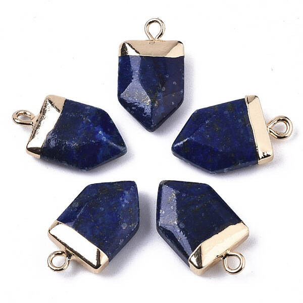 Natural Lapis Lazuli Pointed Pendants