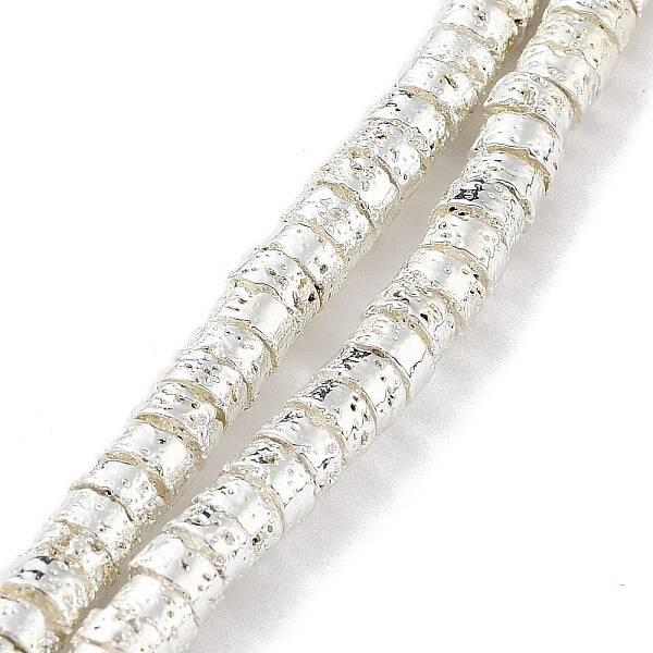 Electroplated Natural Lava Rock Beads Strands