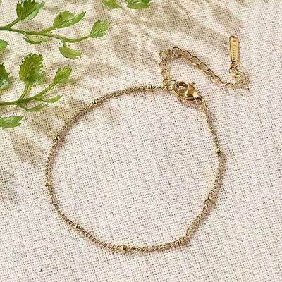 304 Stainless Steel Satellite Chains Bracelets for Women