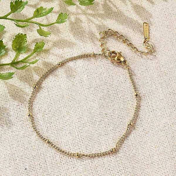 304 Stainless Steel Satellite Chains Bracelets for Women