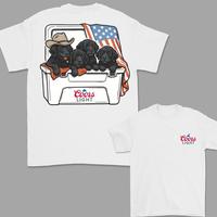 Coors Light With Black Labrador T-shirt, Dogs Beer Tees, Coors Light Shirt, 4th Of July Shirt, Perfect Beer And Dog T-shirt F...
