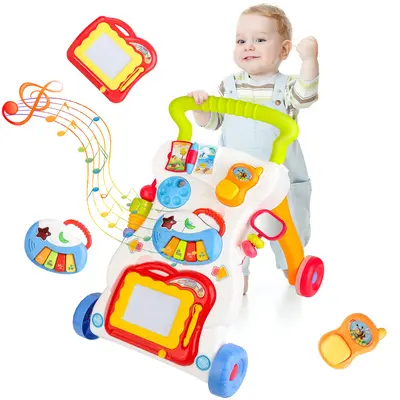 3 in 1 Baby Walker, Memory Training & Observation, Bicycle & Toddler Stroller, for Kids Ages 1 to 4 - BPA Free