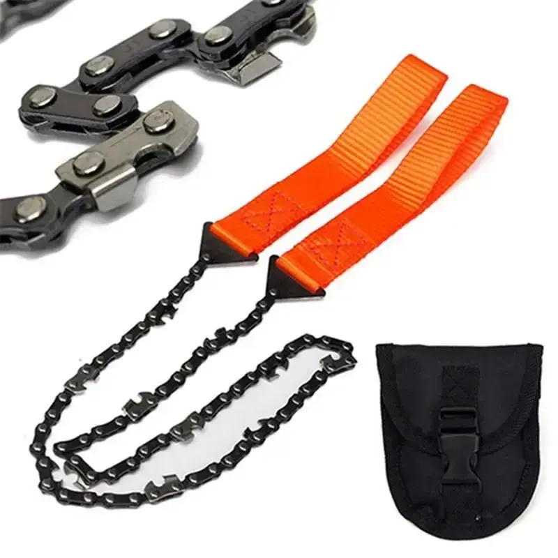 Portable Survival Chain Saw, Foldable Hand Saw, Survival Tool for Outdoor Camping, Equipment