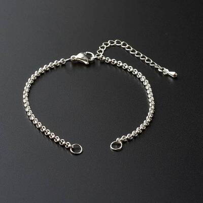 304 Stainless Steel Rolo Bracelet Making