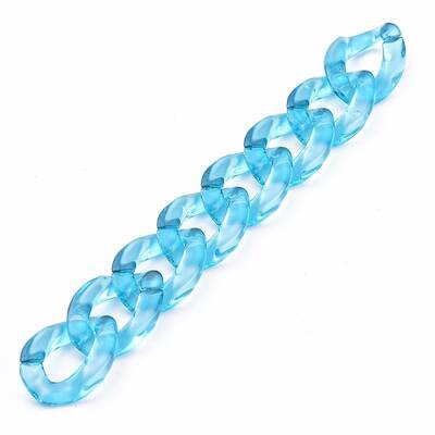 Handmade Transparent Acrylic Curb Chains