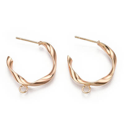 Brass Stud Earring Findings