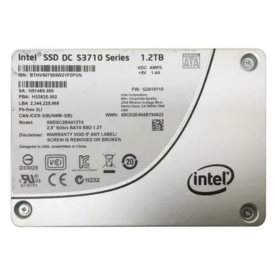 Intel SSDSC2BA012T4 | S3710 1.2TB Multi-Level Cell SATA 6Gb/s 2.5-Inch Solid State Drive