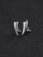 Punk Style Fangs Design Lip Studs, Stainless Steel Lip Rings, Fashionable Body Jewelry for Men & Women, Trendy All-match & Ex...