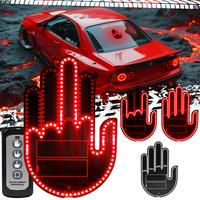 Car Gesture Decorative Light, Ambient Lighting Kit, Rechargeable Led Gesture Light, Road Rage Led Signs Calms Road Rage, Deco...
