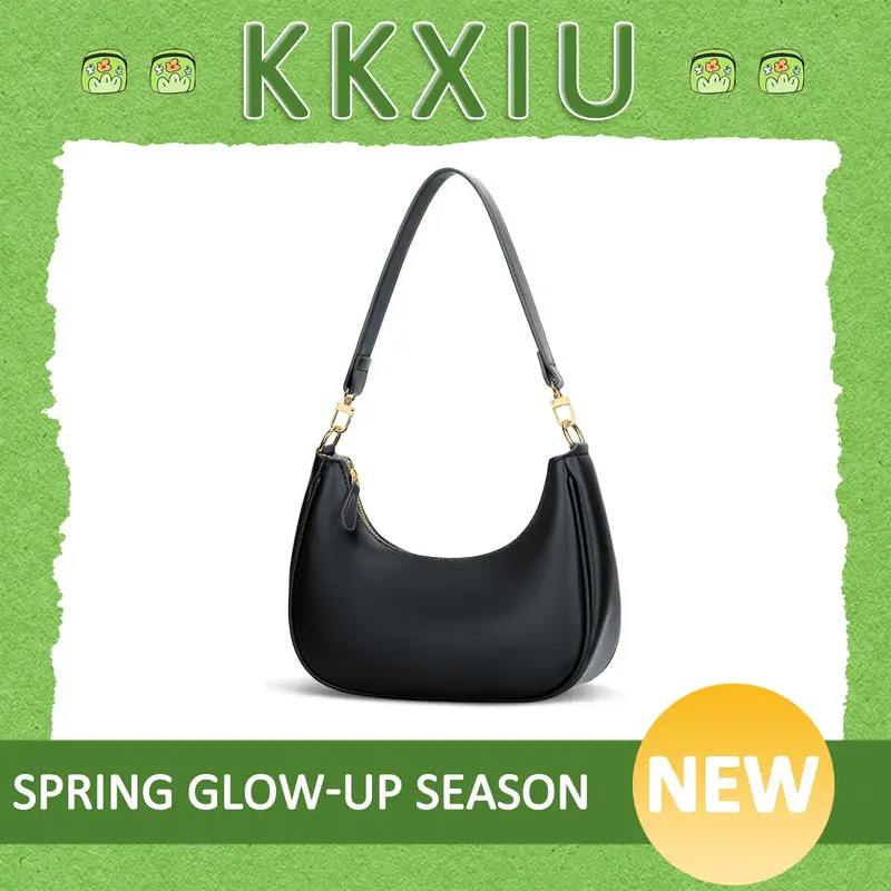 KKXIU Shoulder Bag for Women Small Purse Cute Clutch Hobo Handbag Trendy Crescent Bag luna  purse