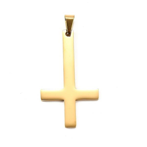 Inverted Cross 304 Stainless Steel Big Pendants