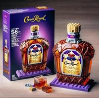 Building Block Whiskey Bottle Set Simulation Wine Bottle Assembly with Detailed Design, Perfect Creative Building Toy and Hom...