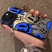Graffiti Pattern Case for iPhone 16 15 14 Pro Max 13 12 11 XR XS Plus Shockproof Anti-Scratch Durable PC Back Protective Cove...