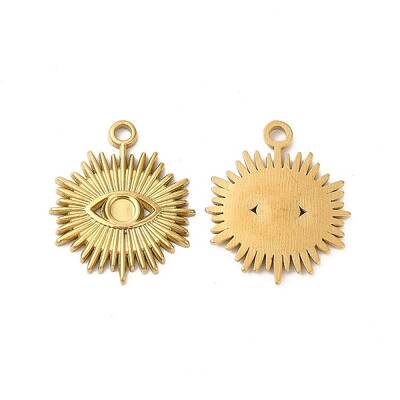 Ion Plating(IP) 304 Stainless Steel Pendant Cabochon Settings