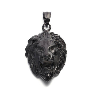 Lion Retro 304 Stainless Steel Pendants