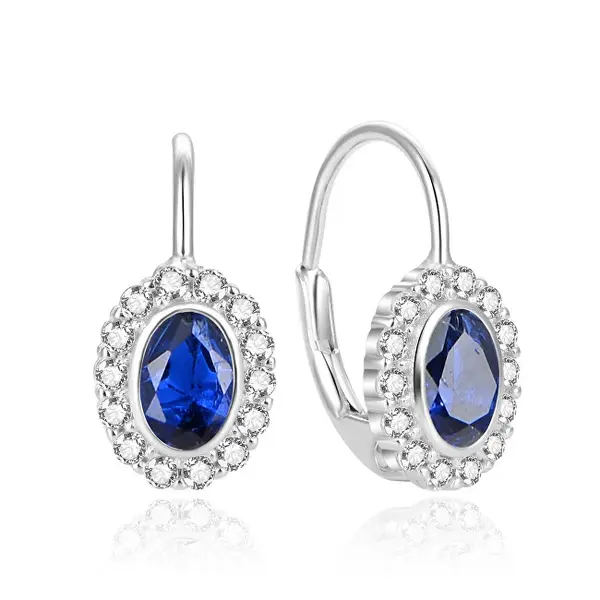 Beneto Delightful Duchess Kate Style Silver Earrings AGUC2722L