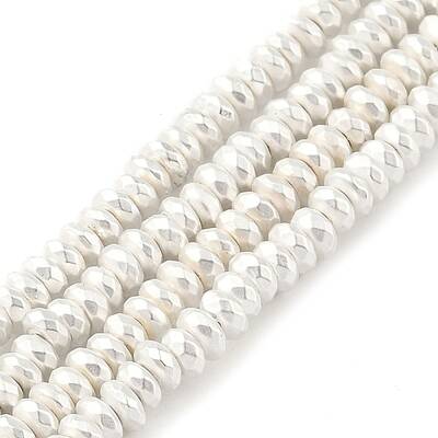 Electroplated Synthetic Non-Magnetic Hematite Beads Strands